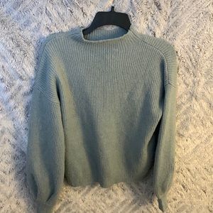 Teal bell sleeve sweater